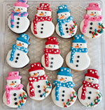 Christmass decorated cookies variety - snow man