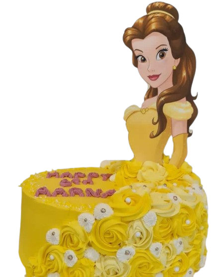
                  
                    Load image into Gallery viewer, Disney princess cake, printed edible image and buttercream
                  
                