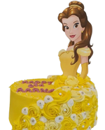 Disney princess cake, printed edible image and buttercream