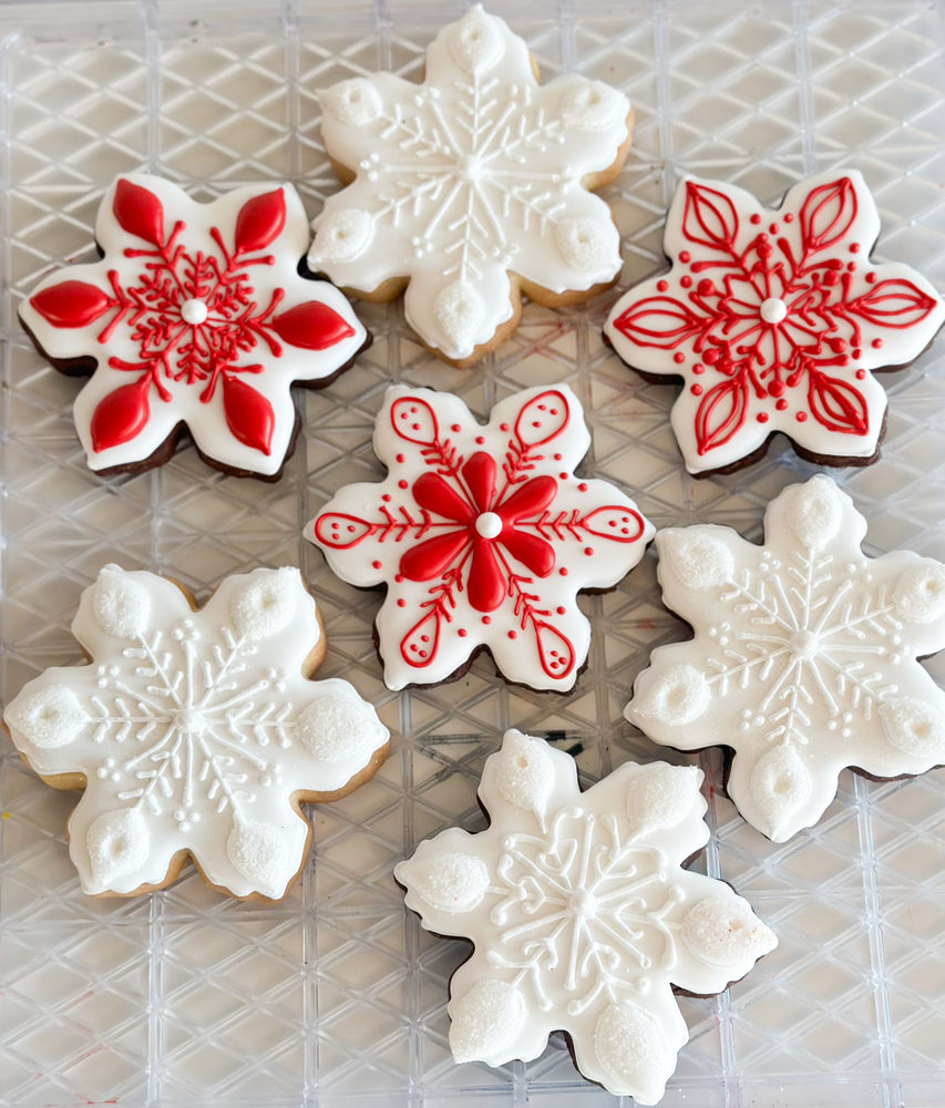 
                  
                    Load image into Gallery viewer, Christmass decorated cookies variety - snowflake
                  
                