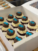 Bird's nest custom cupcakes with buttercream piping scuplture decoration