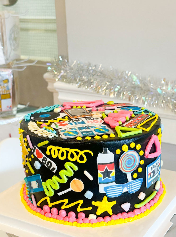 
                  
                    Load image into Gallery viewer, 80&amp;#39;s Fun Birthday Cake
                  
                