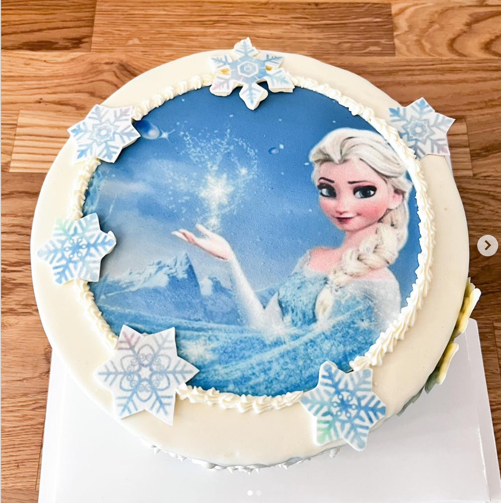 Frozen Elza birthday cake printed image