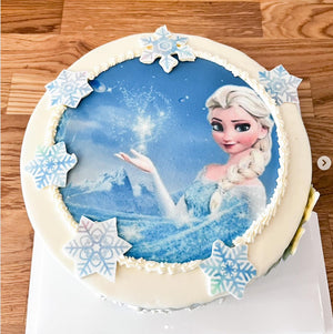 
                  
                    Load image into Gallery viewer, Frozen Elza birthday cake printed image
                  
                