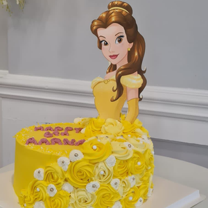 
                  
                    Load image into Gallery viewer, Disney Princess themed birthday cake printed image
                  
                